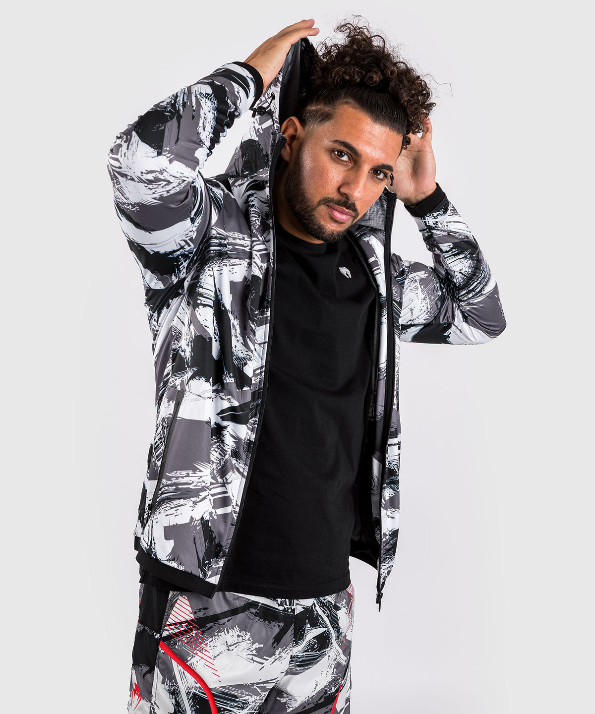 Venum Electron 3.0 Hoodie - Grey/Red