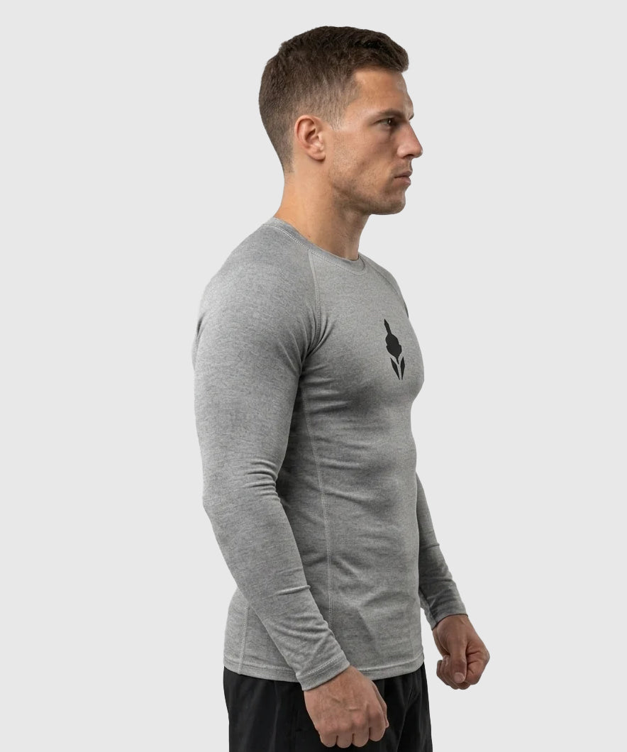 Tyce Skin Langarm-Kompressionsshirt - Grau