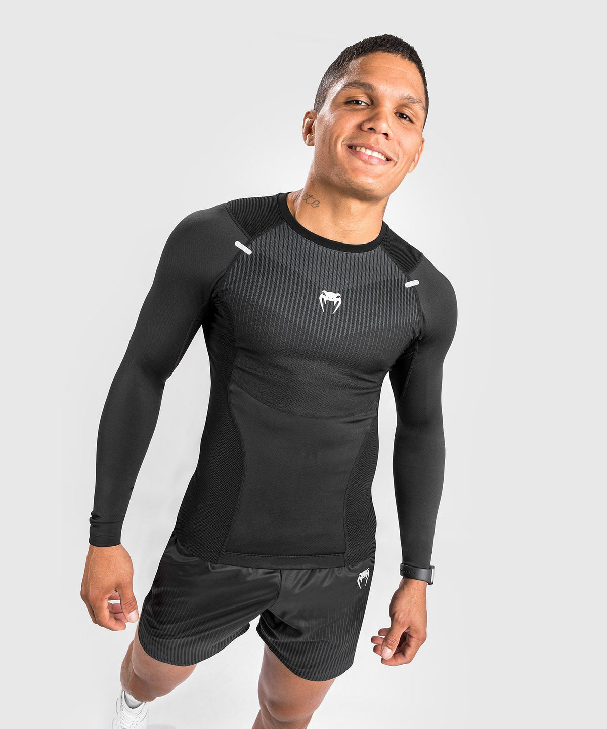 Rashguard Venum Biomecha Manches Longues - Noir/Gris