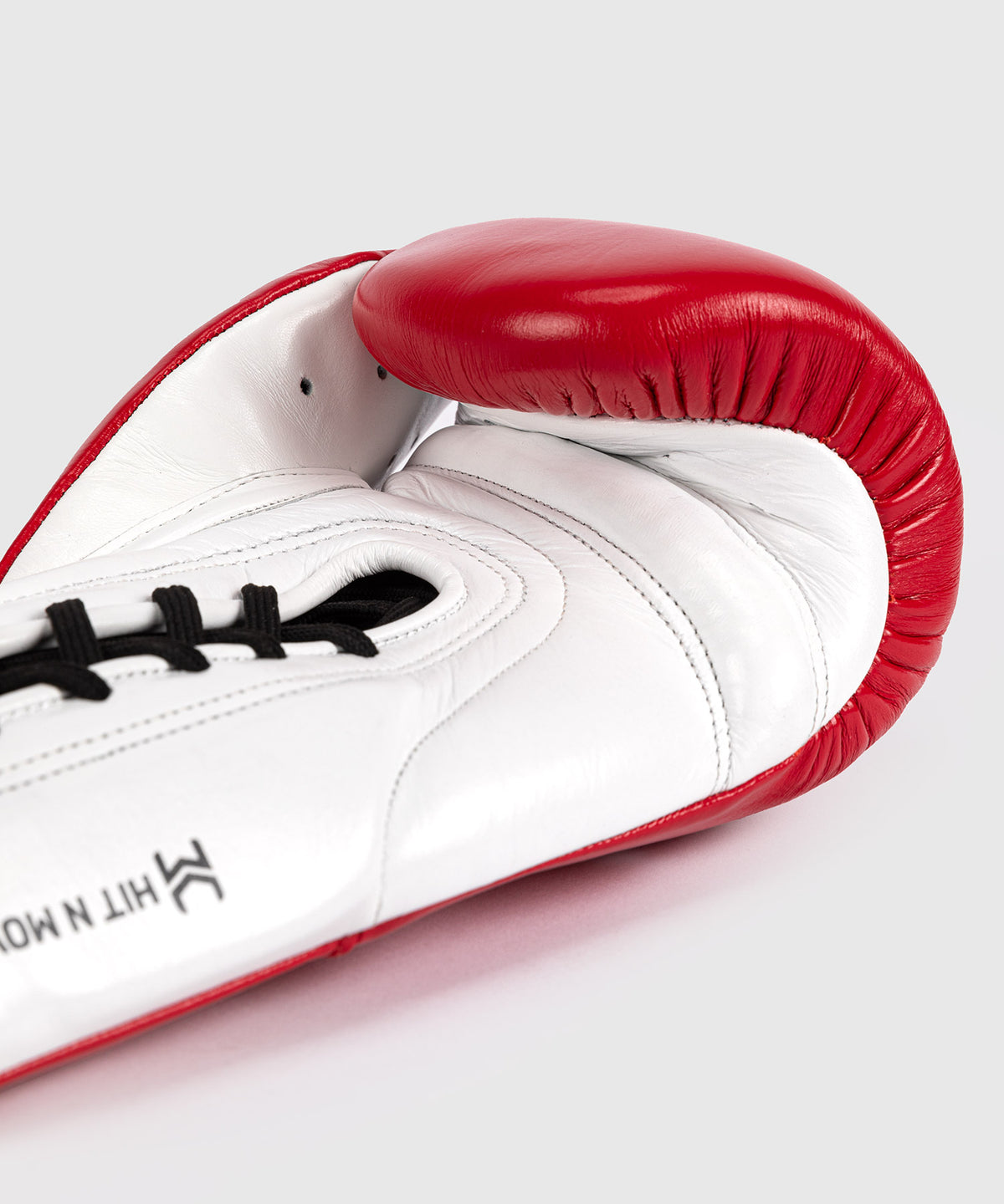 Hit N Move All Day® Pro Grip Plus Lace-up Boxing Gloves - Red/White
