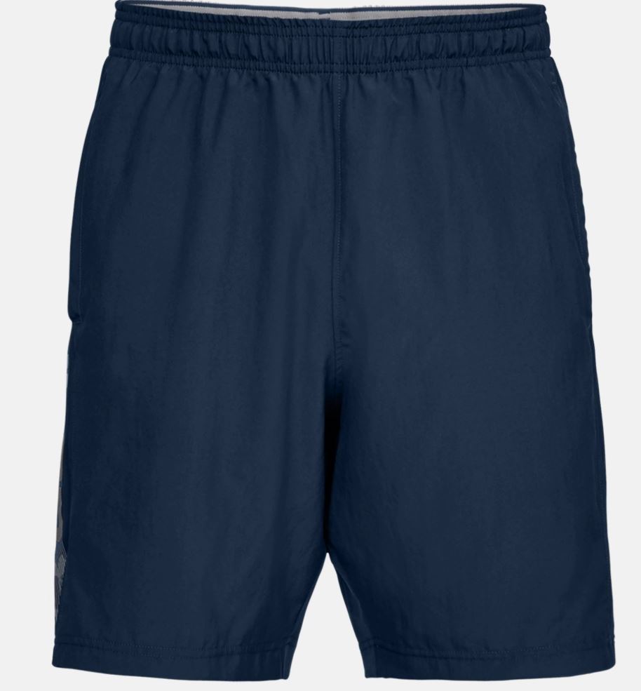 Short Under Armour Woven Graphic Wordmark - Bleu Marine