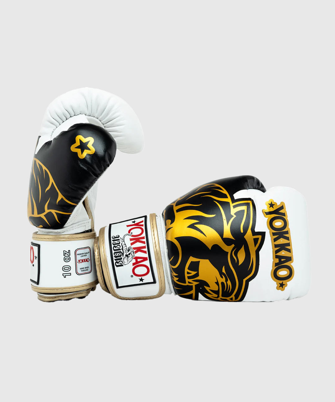 Gants de Boxe Yokkao Original Or - Blanc
