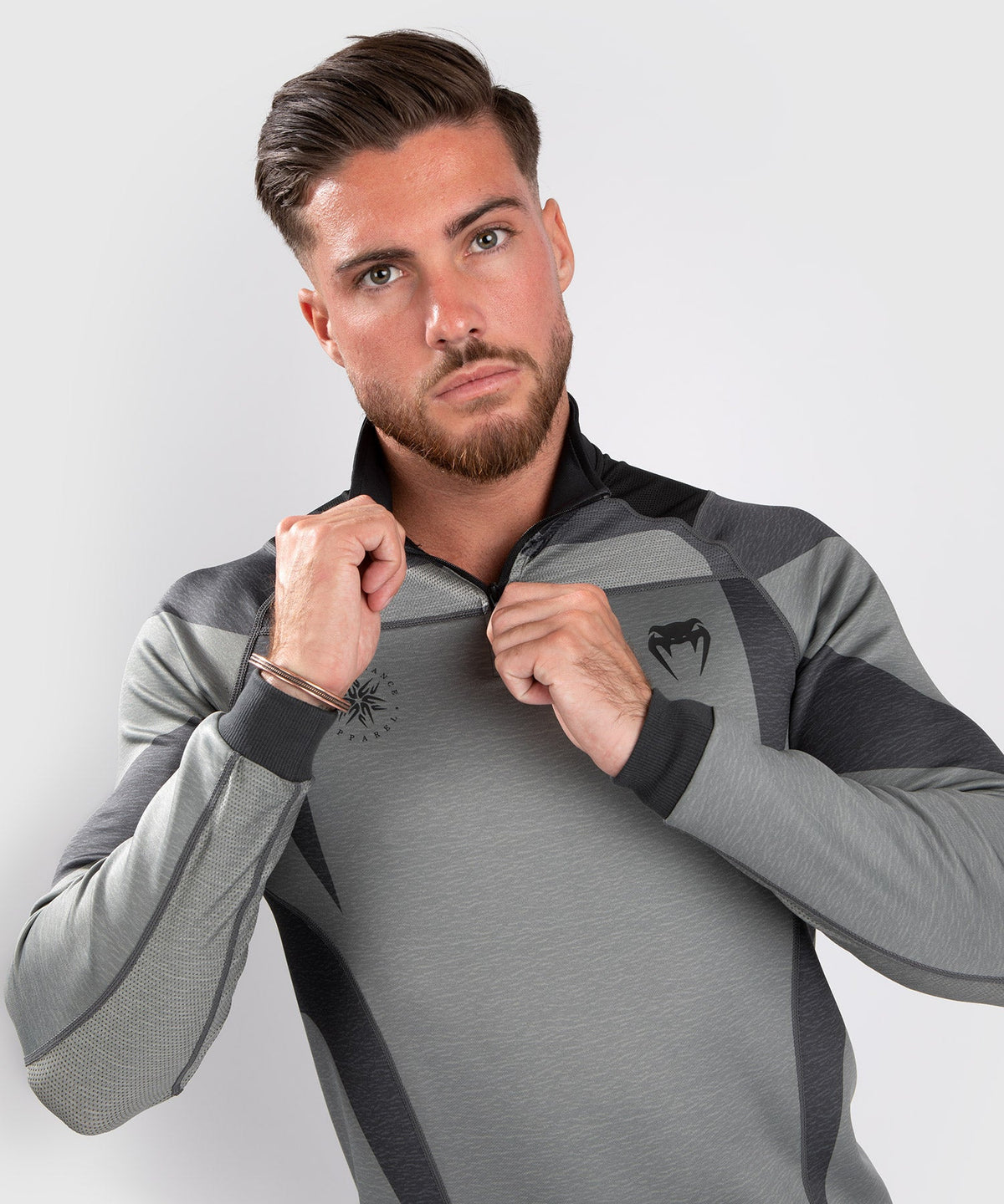 T-shirt Dry Tech Venum Stone - Manches Longues - Vert Minéral