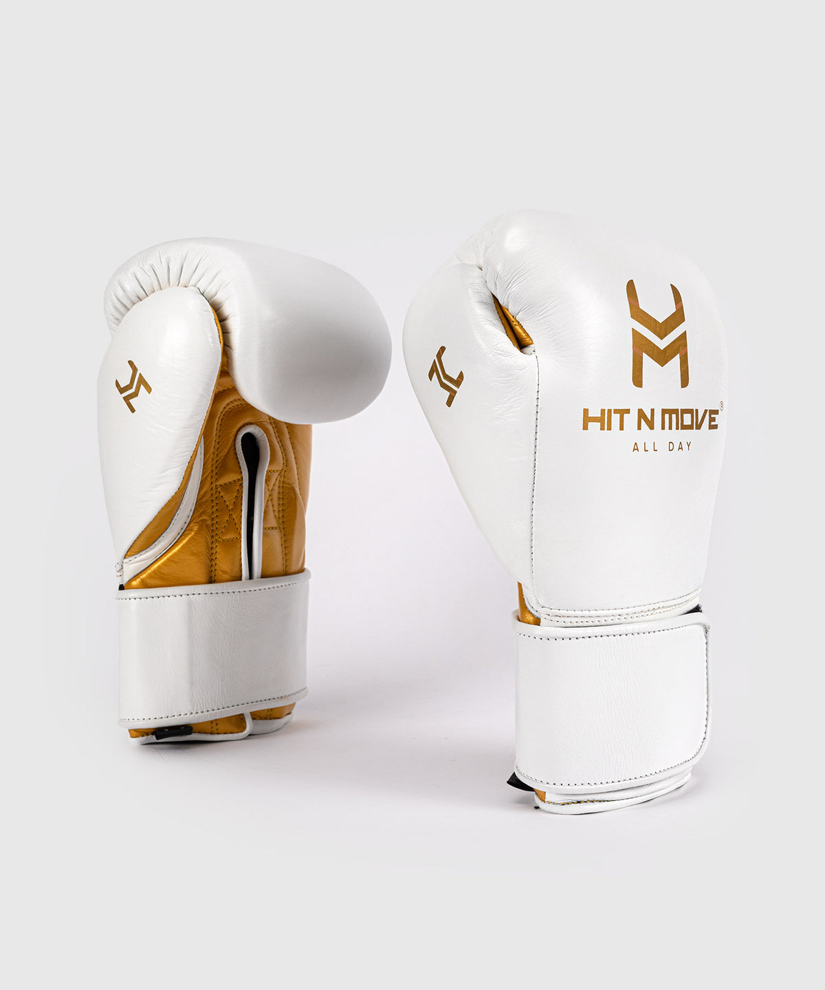 Gants de Boxe Hit N Move All Day® Pro Grip Plus - Blanc/Or