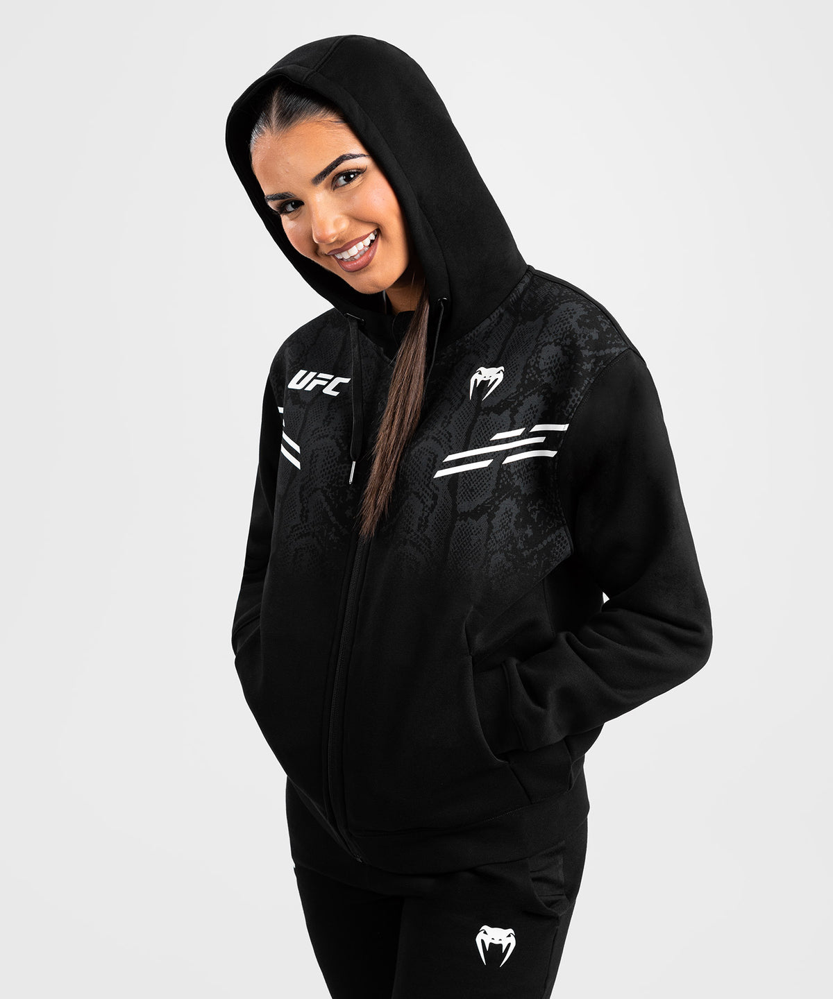 UFC Adrenaline by Venum Replica Women’s Zip Hoodie - Black