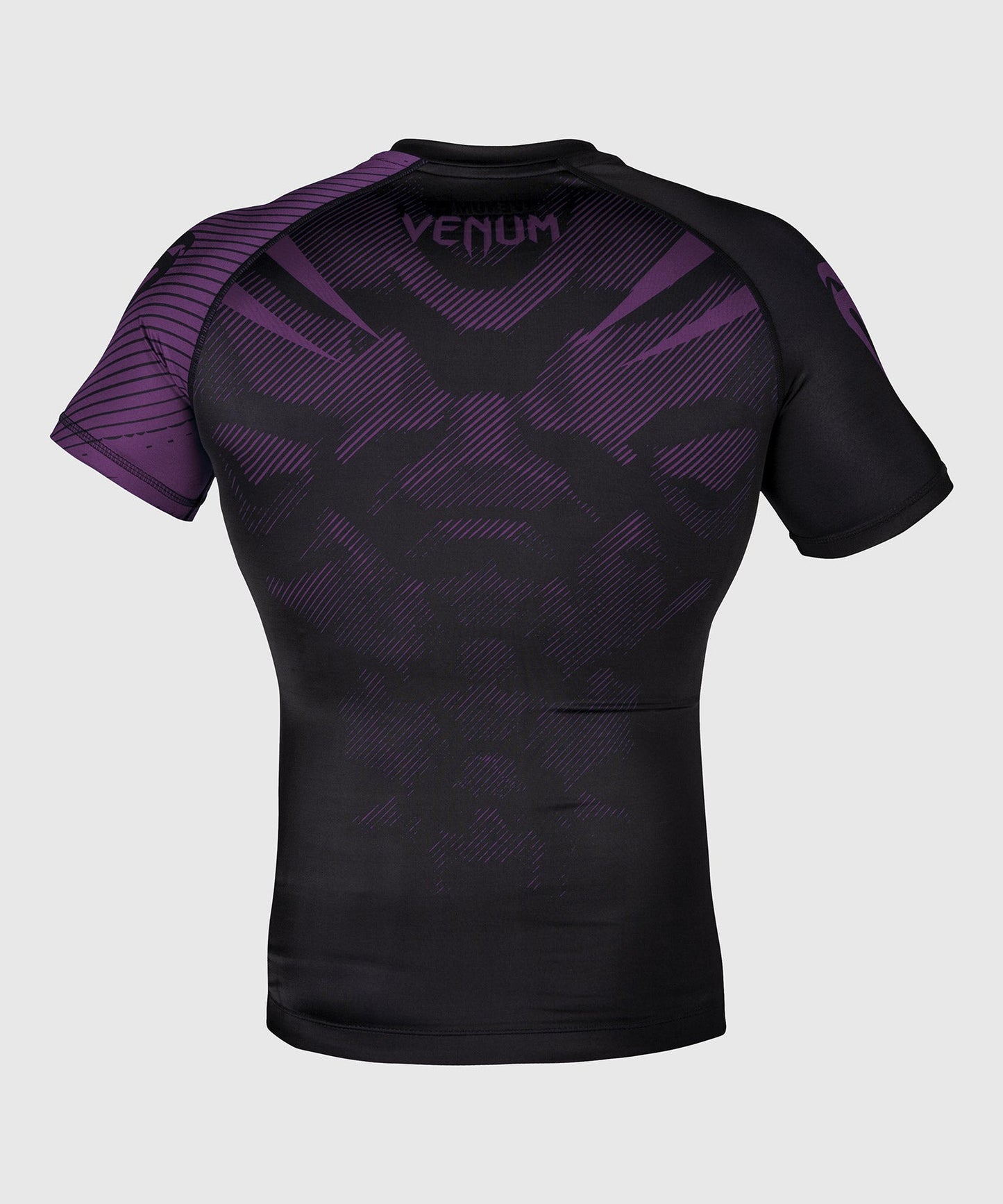 Venum NoGi 2.0 Rashguard - Kurzarm IBJJF-geprüft - Schwarz/Violett