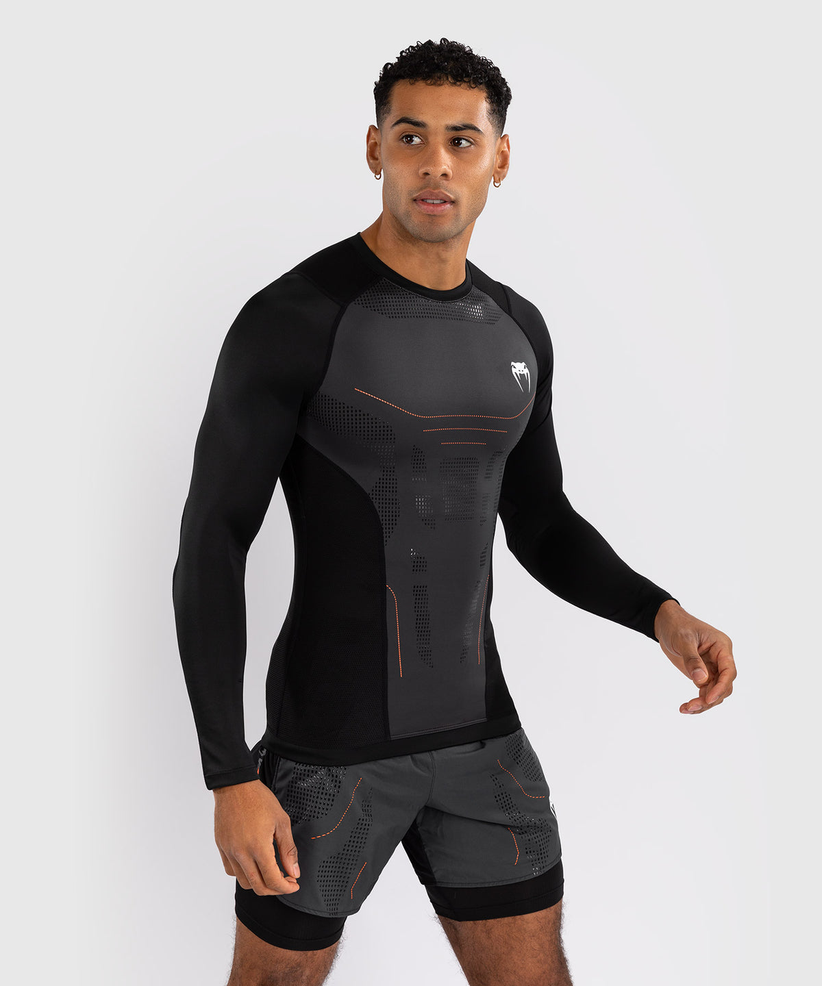 Venum Technical 3.0 Langarm Rashguard - Graphit