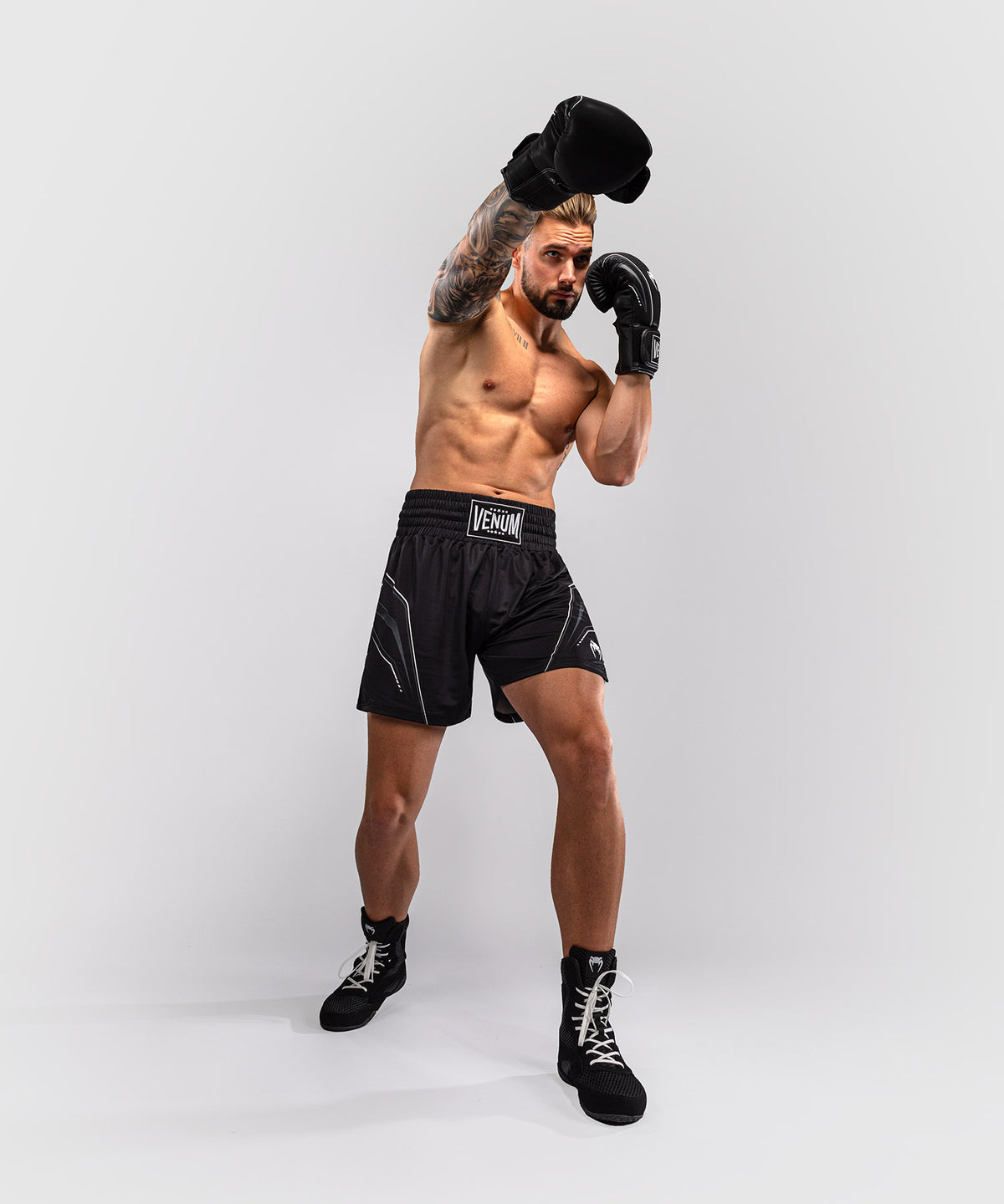 Short de Boxe Venum Streamline – Noir/Blanc