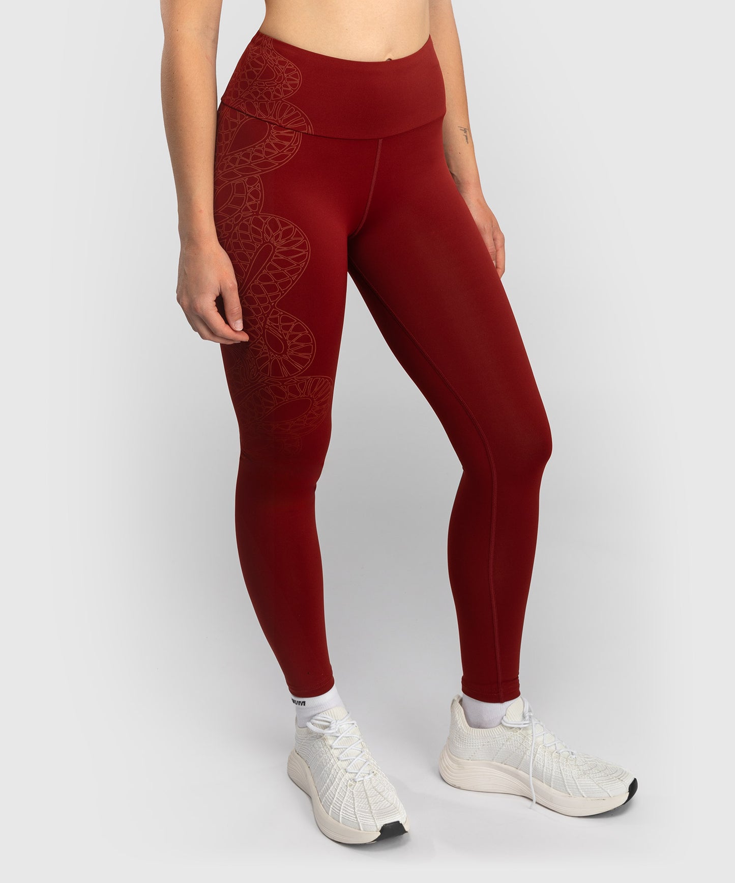 Legging Venum Serpenti – Bordeaux/Ivoire