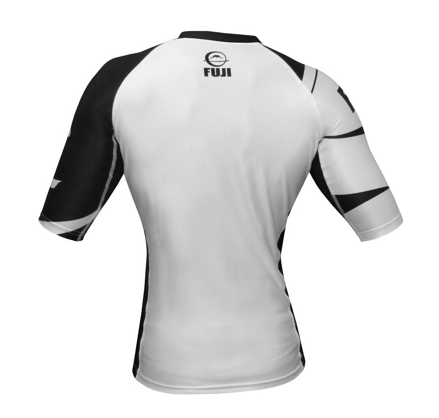 Fuji Sports Freestyle IBJJF Ranked Kurzarm-Rashguard - Weiß