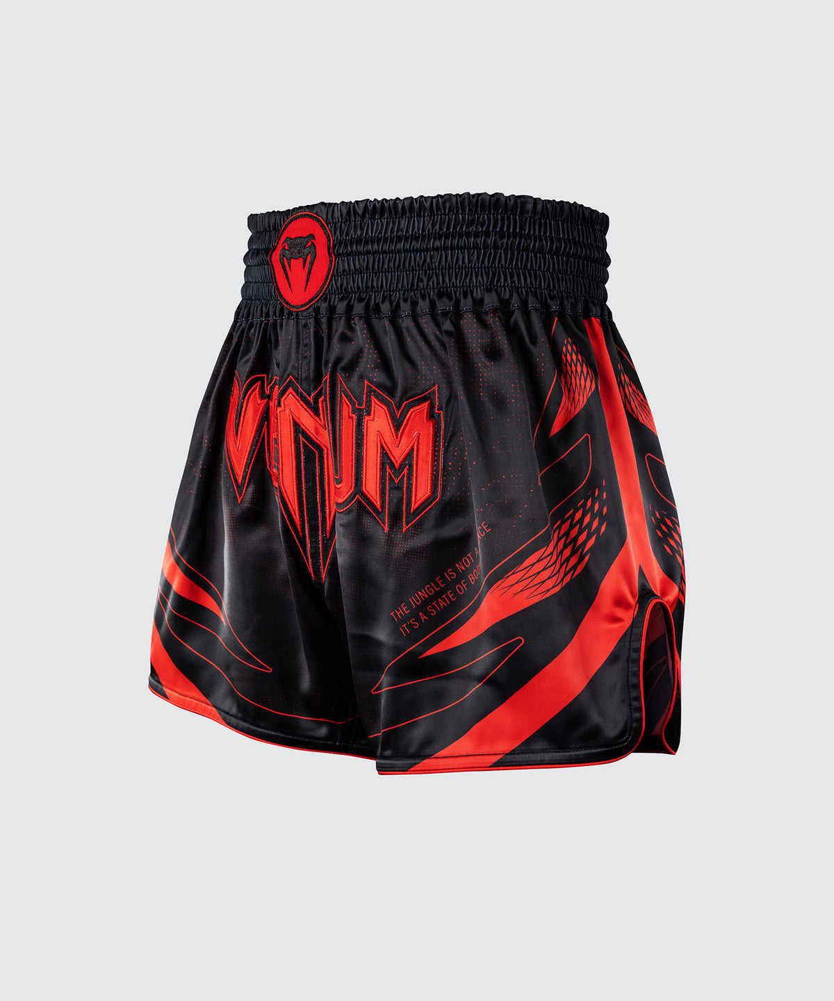 Venum Amazonia Reborn Pantalón corto de Muay Thai - Negro/Rojo