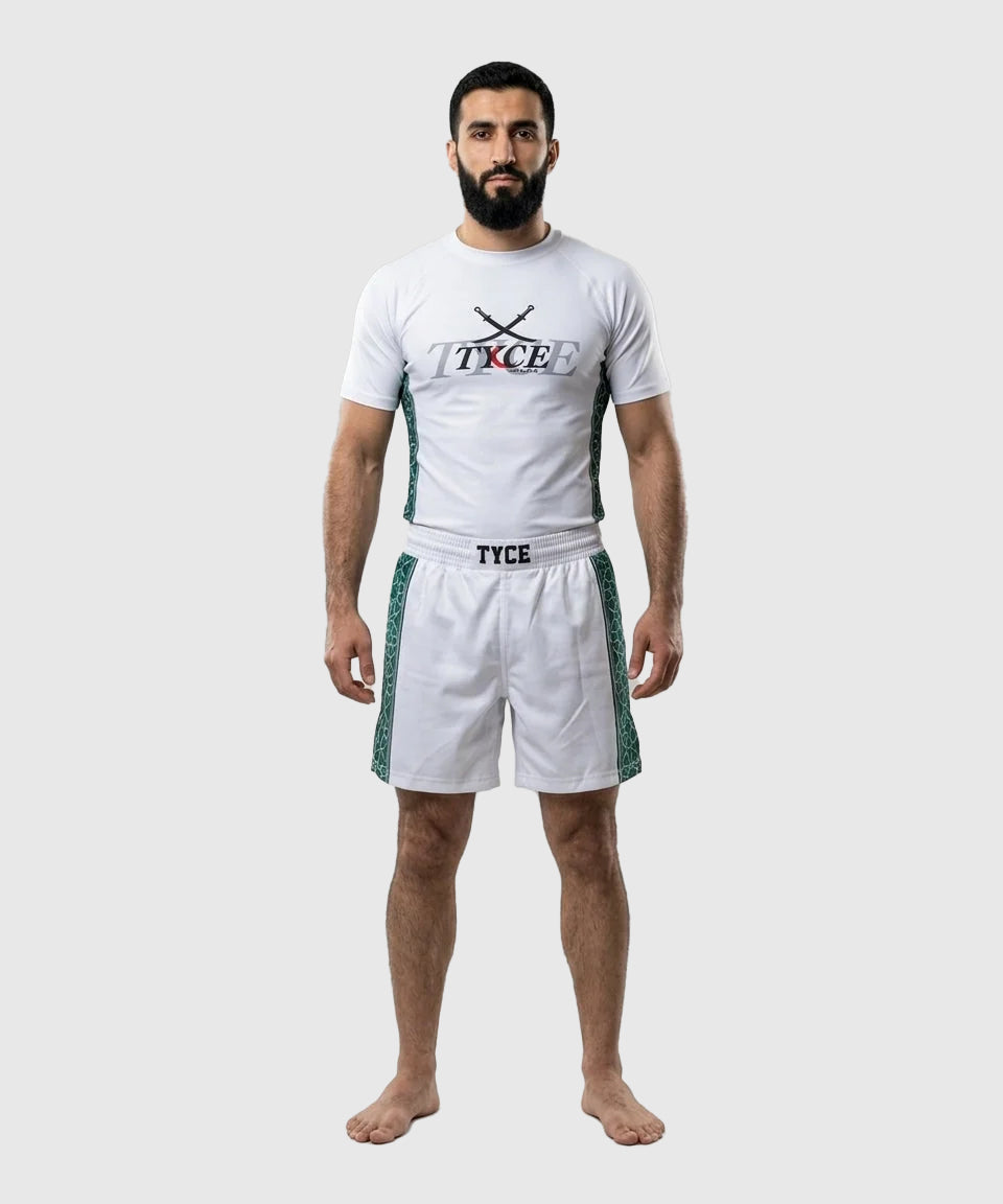 TYCE CULTURE OF WAR Saladino Rashguard da Grappling - Bianco