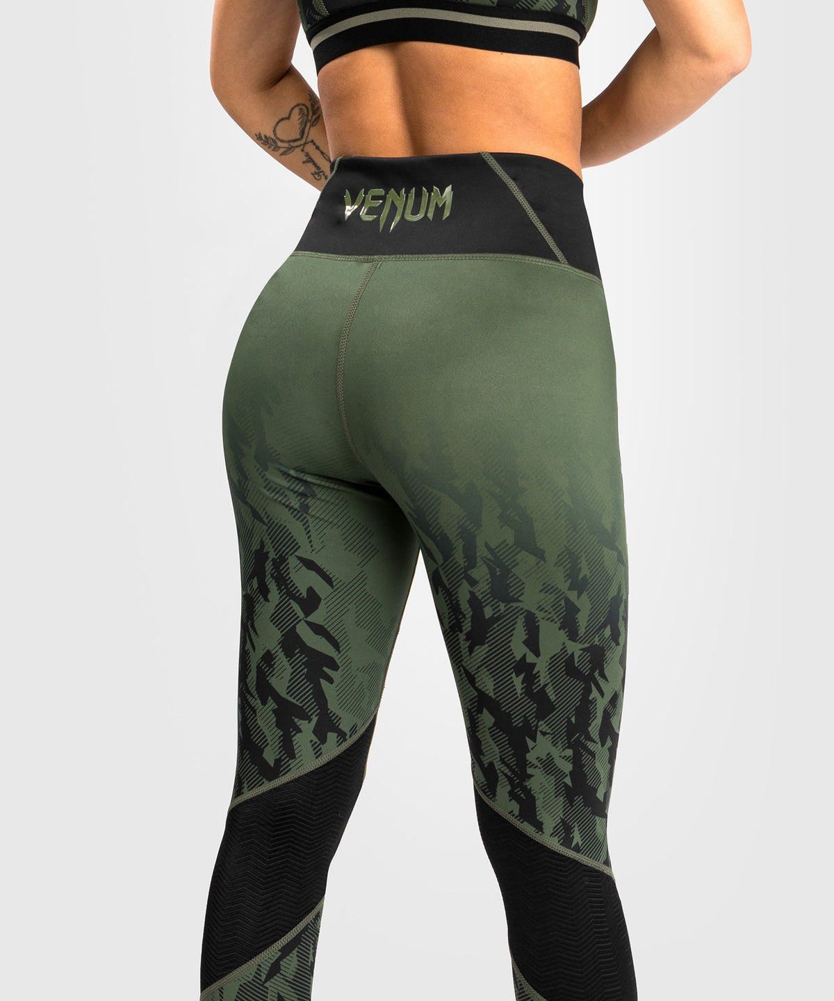 Leggings Femme UFC Venum Authentic Fight Week - Kaki