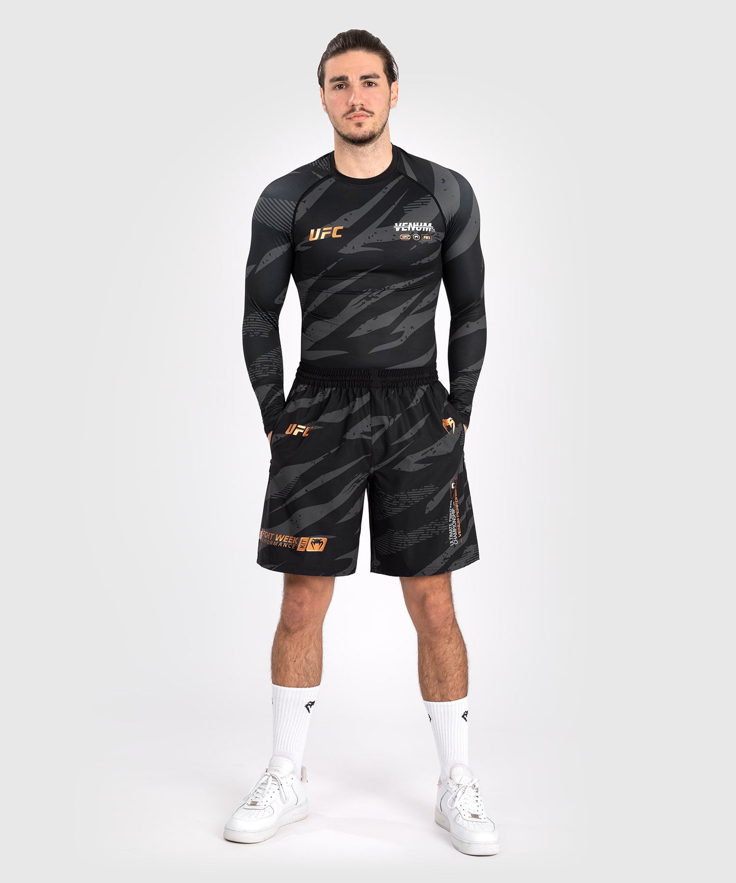 UFC Adrenaline by Venum Fight Week Performance Shorts Für Männer - Urban Camo