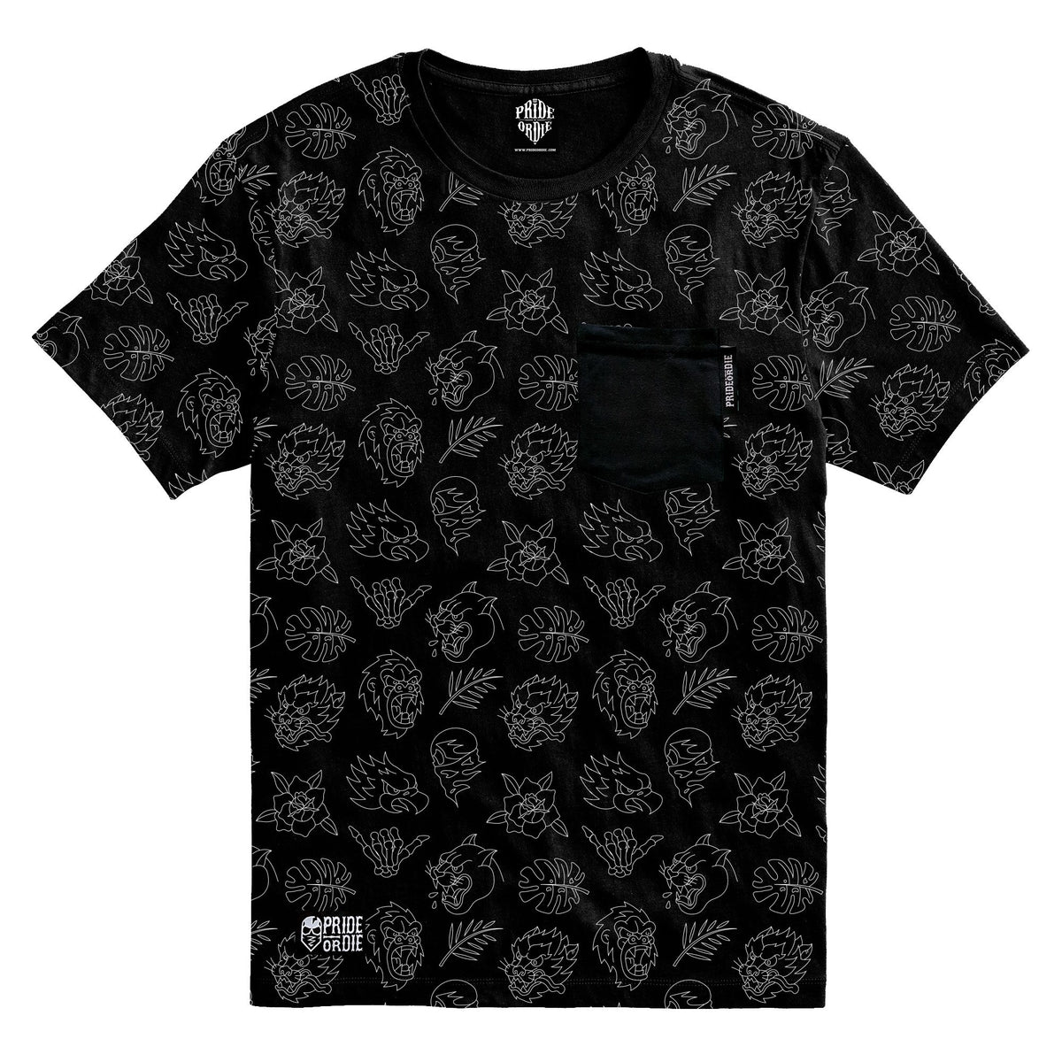 T-shirt Pride Or Die Wild Side - Noir