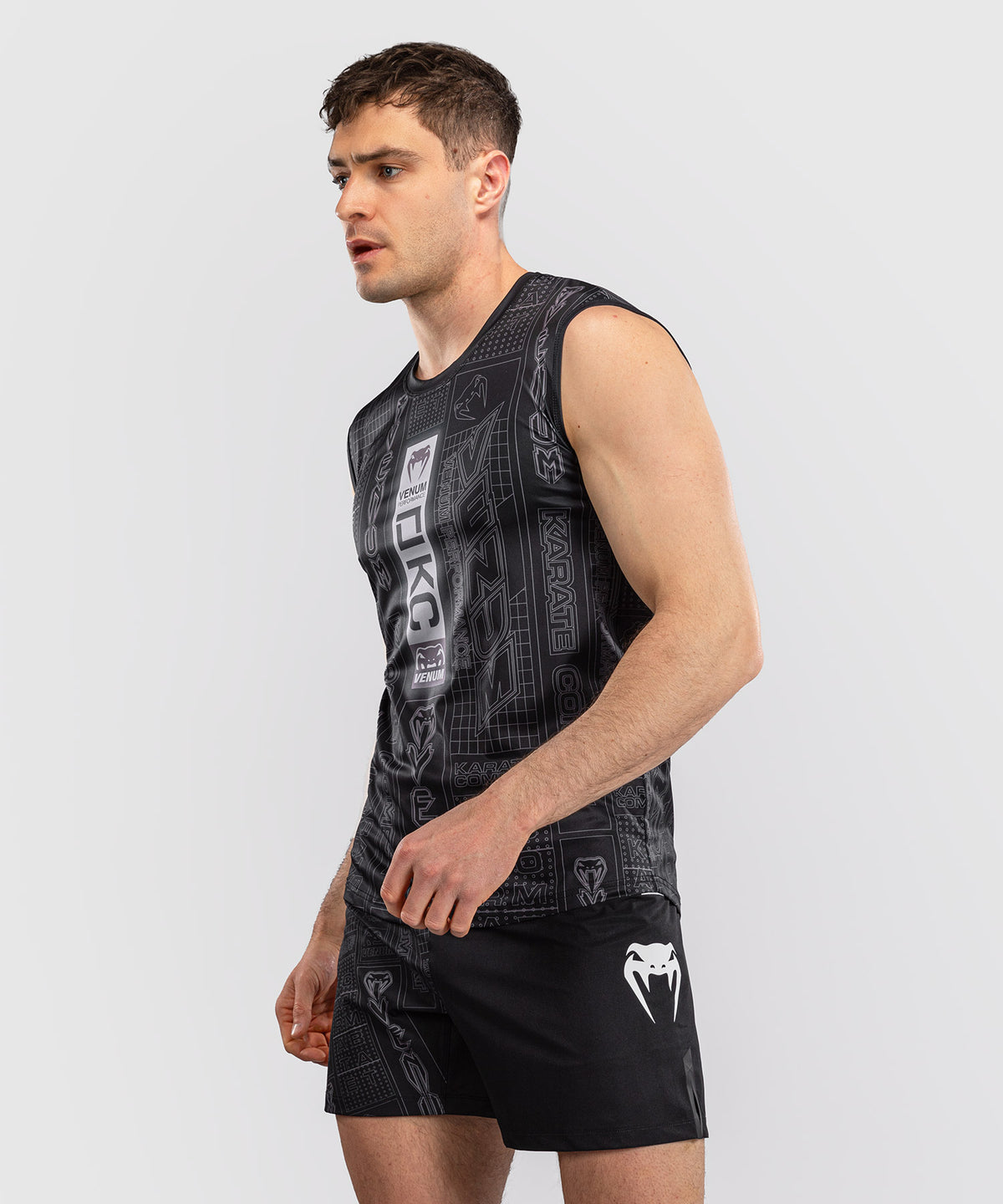 Karate Combat by Venum Maglietta Dry Tech Senza Maniche – Nero/Grigio