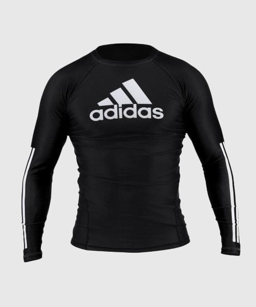 Adidas Long Sleeve Compression Top - Black/Black