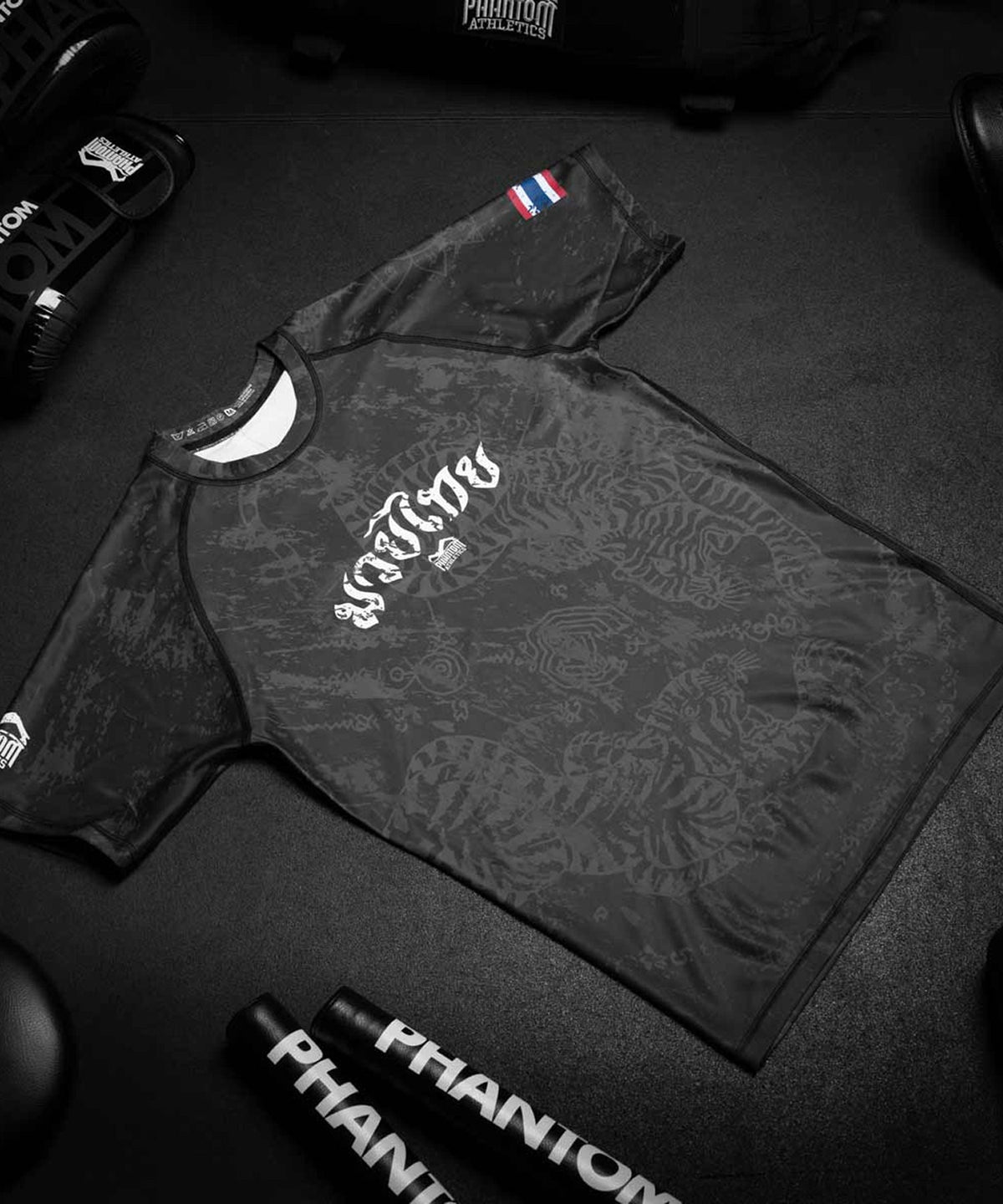 Phantom Athletics Muay Thai Rashguard - Black