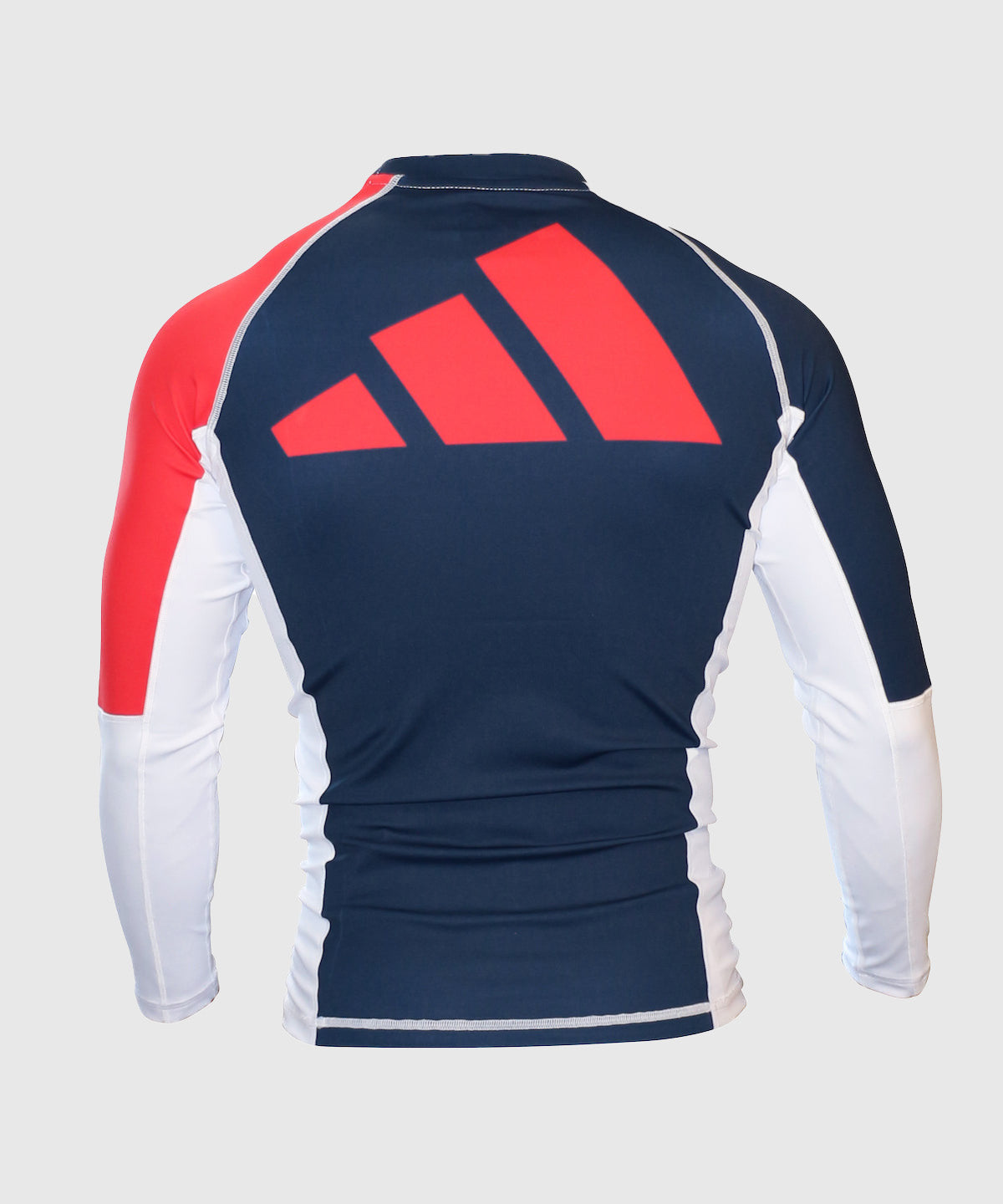 Adidas Langarm Kompressionsoberteil - Blau/Weiß/Rot