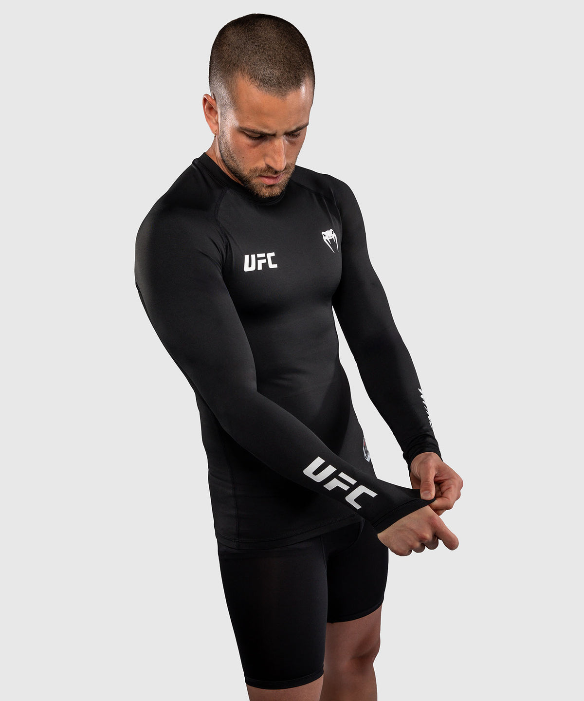 Rashguard à Manches Longues Technique pour Homme Venum UFC Unity by Venum Authentic Fight Week - Noir