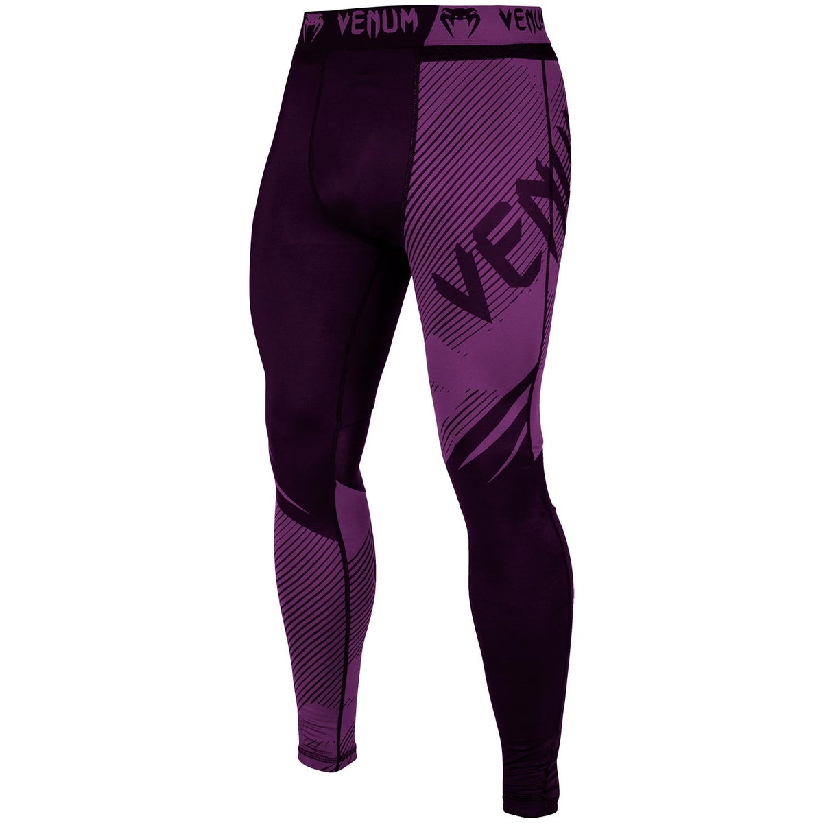 Pantalon de Compression Venum NoGi 2.0 Approuvé IBJJF - Noir/Violet