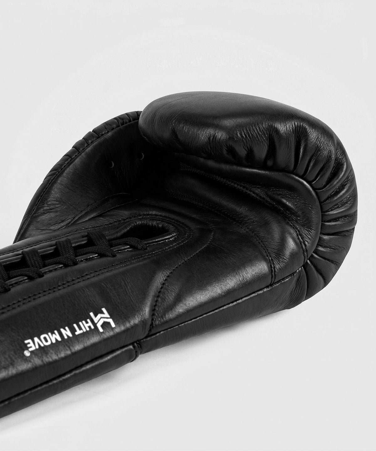 Hit N Move All Day® Pro Lace-up Boxing Gloves - Black