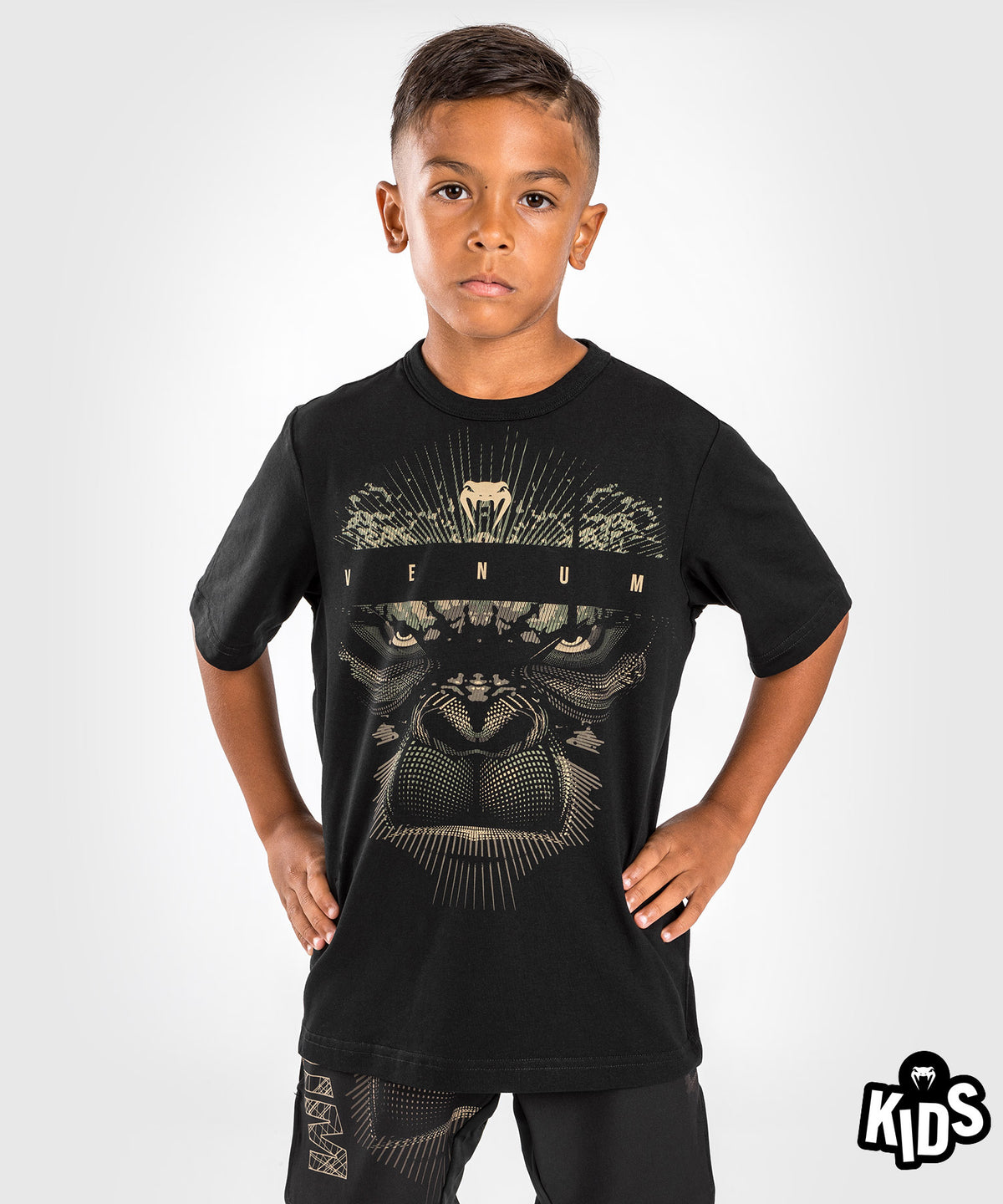 Venum Gorilla Jungle Camiseta para Niños - Negro/Arena