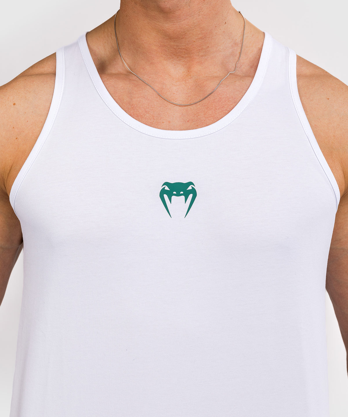 Venum Echo Camiseta sin Mangas - Blanco/Verde Esmeralda