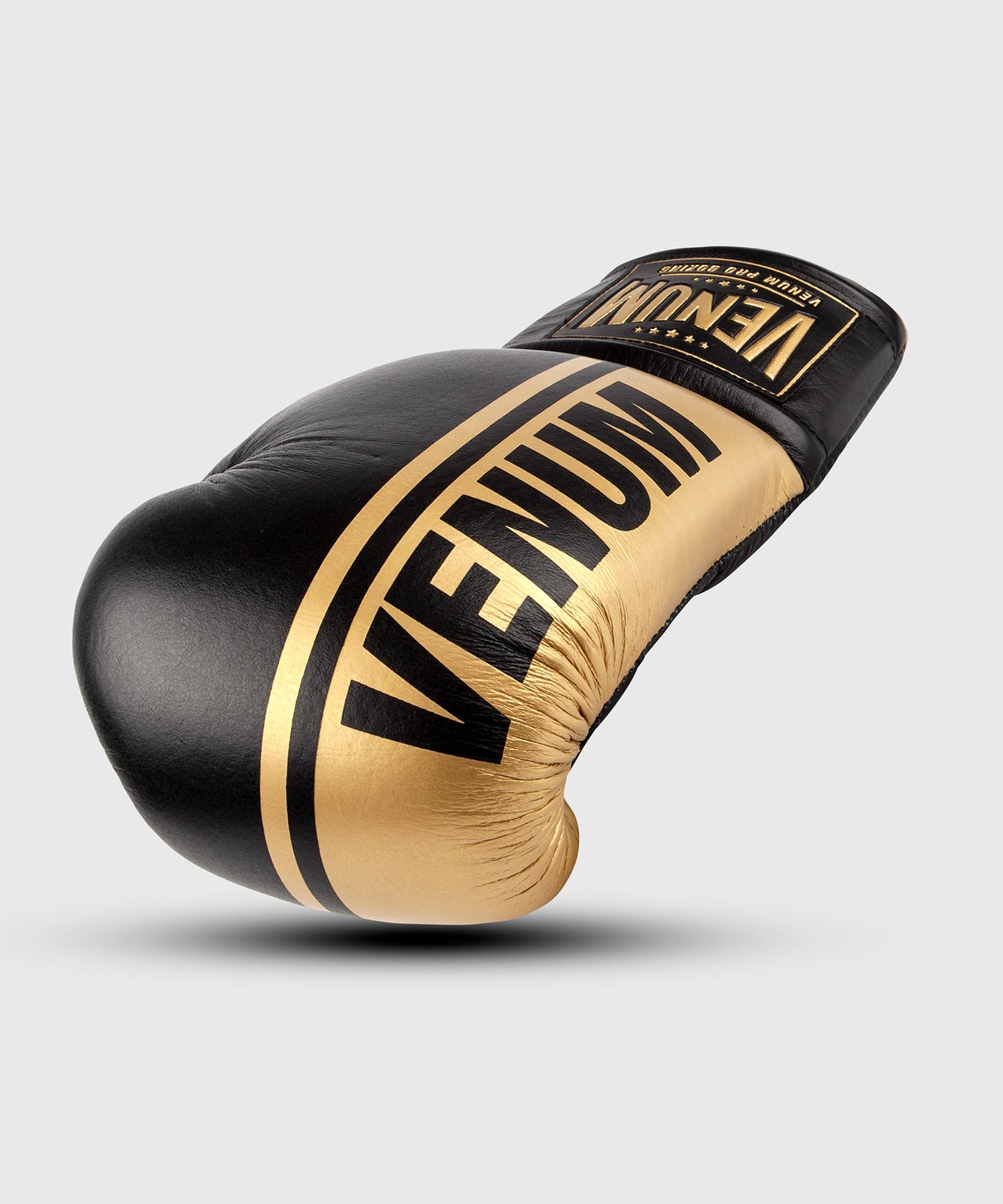 Guantoni da boxe professionali Venum Shield con lacci - Nero/Oro