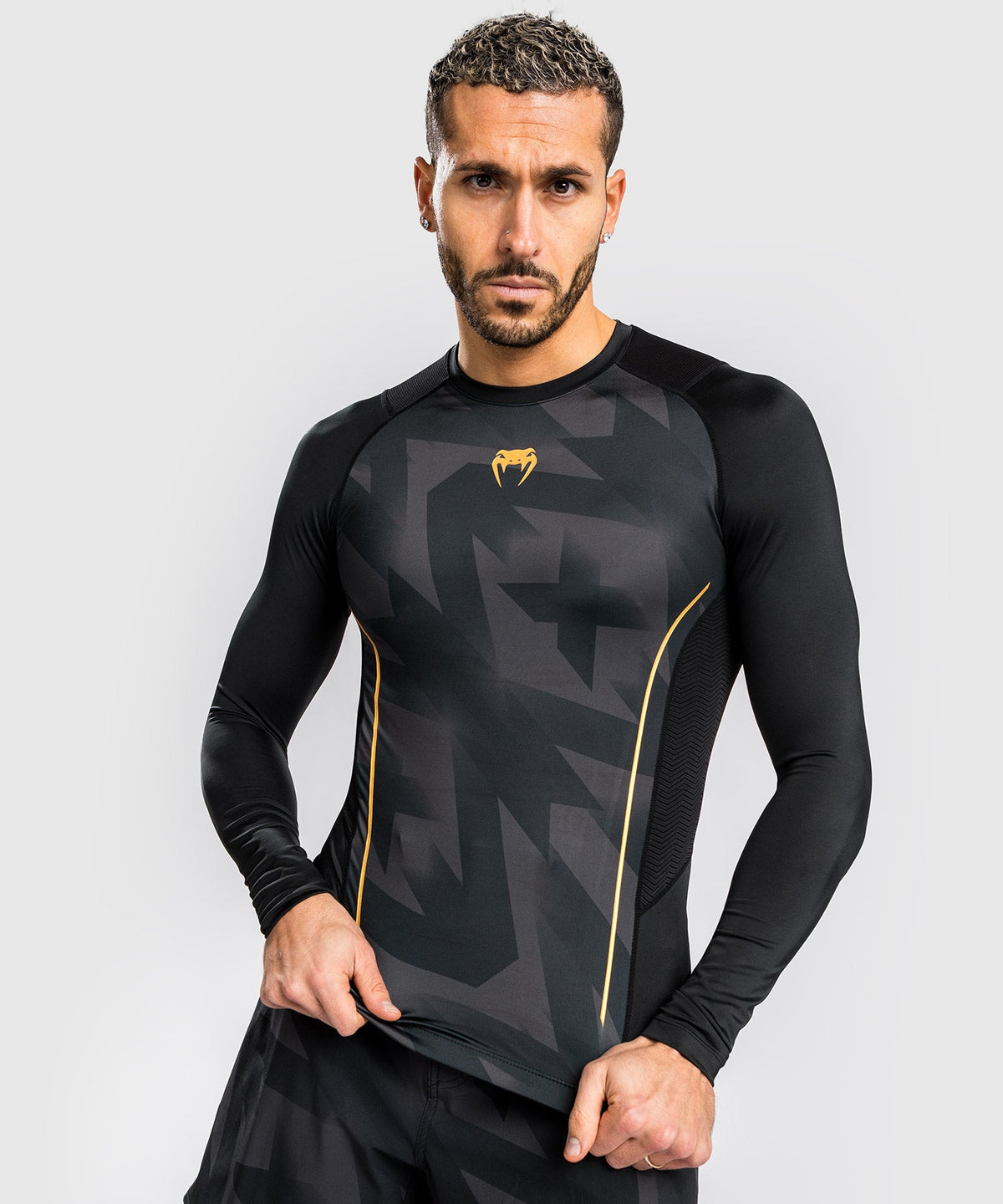 Venum Razor Rashguard - Langarm - Schwarz/Gold