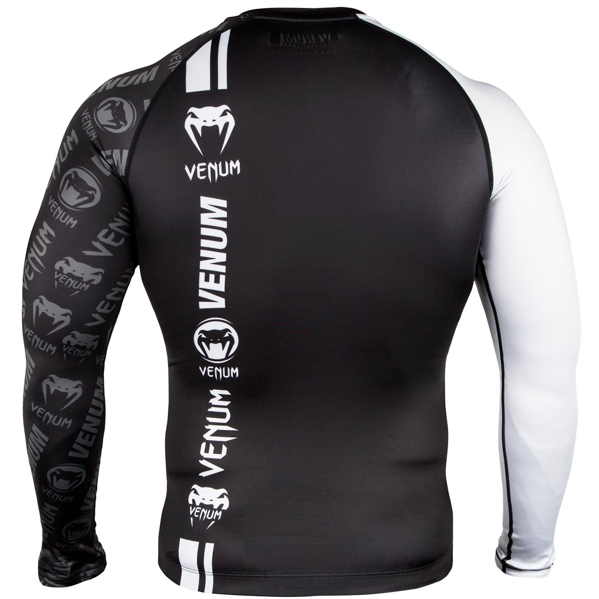 Venum Logos Rashguard - Langarm - Schwarz/Weiß