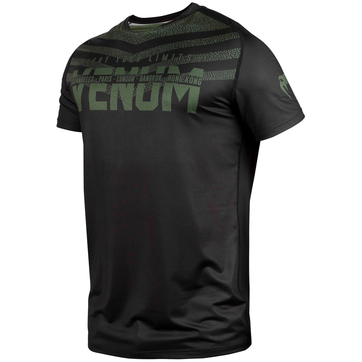 T-shirt Dry Tech Venum Signature - Noir/Kaki - Exclusivité