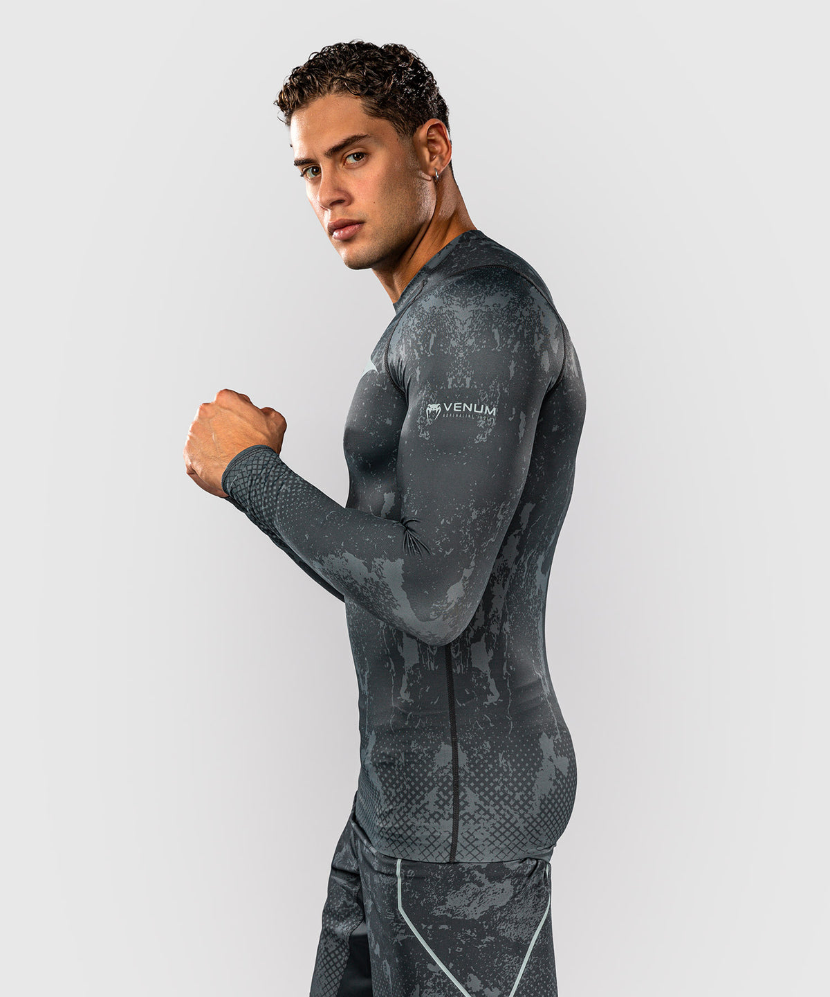 Rashguard à manches longues Venum x Batman - Noir/Gris/Rouge