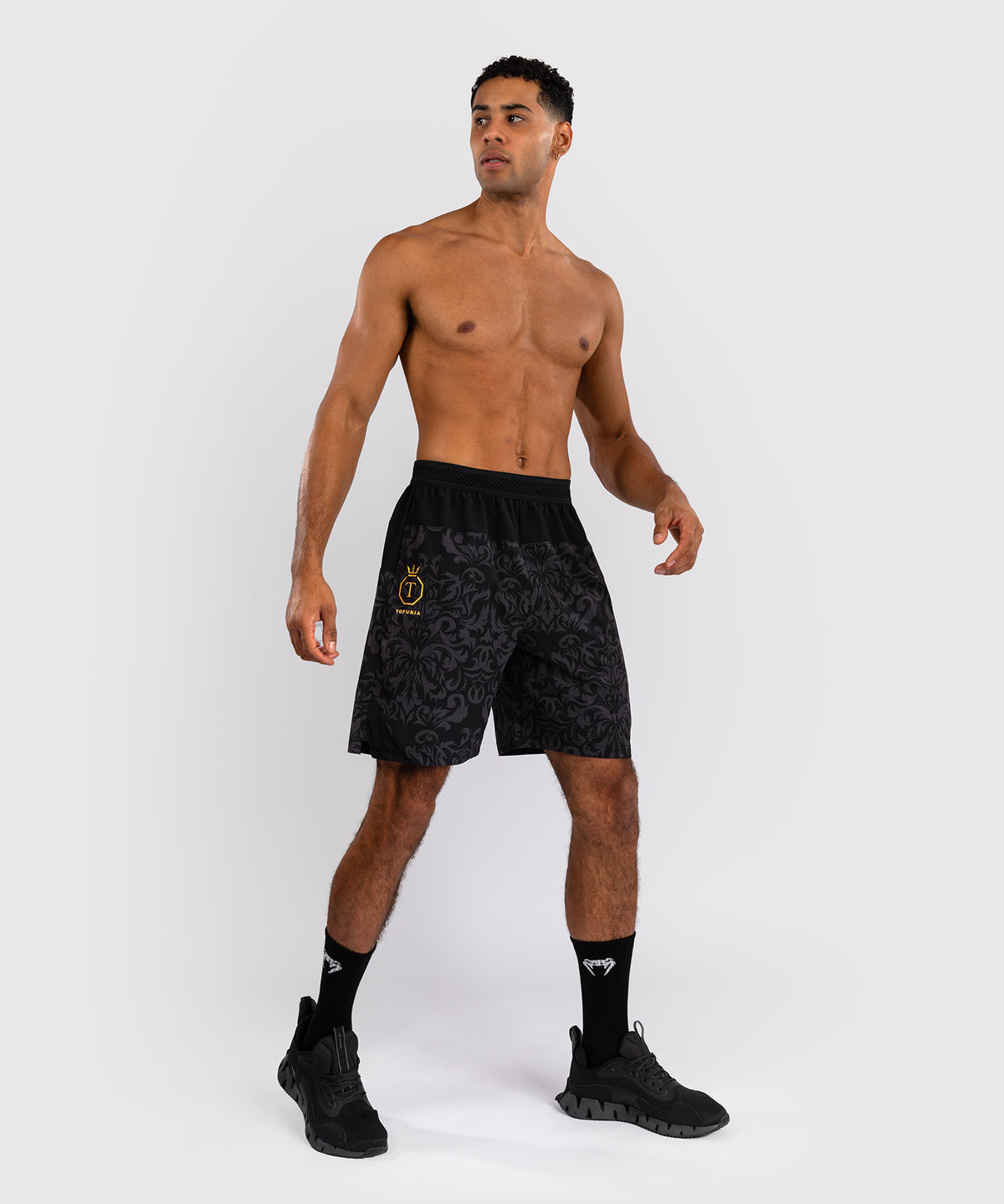 Short d'Entraînement Venum x Topuria Unmatched Edition - Noir/Doré