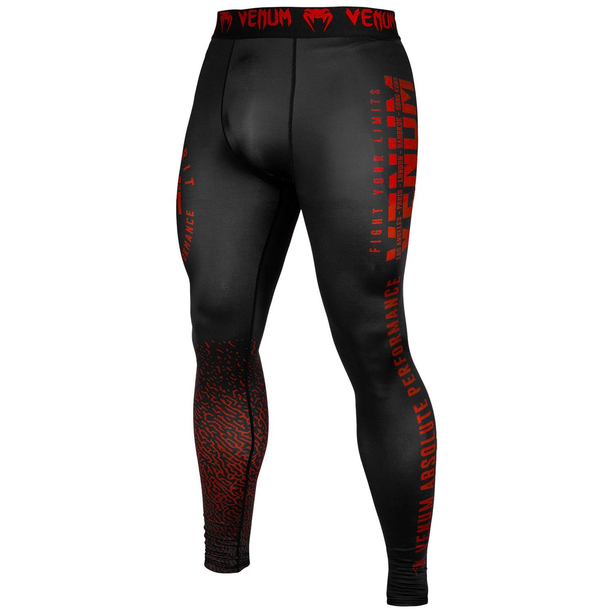 Pantalon de Compression Venum Signature - Noir/Rouge
