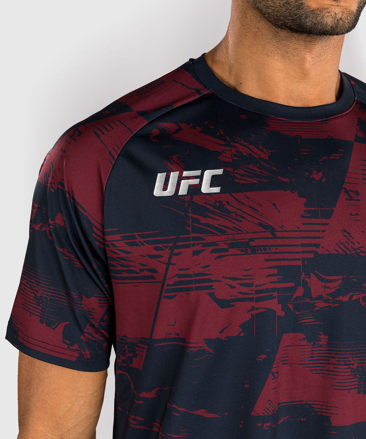 Men's UFC Zenith by Venum Burgundy Authentic Fight Week Performance Short Sleeve T-Shirt