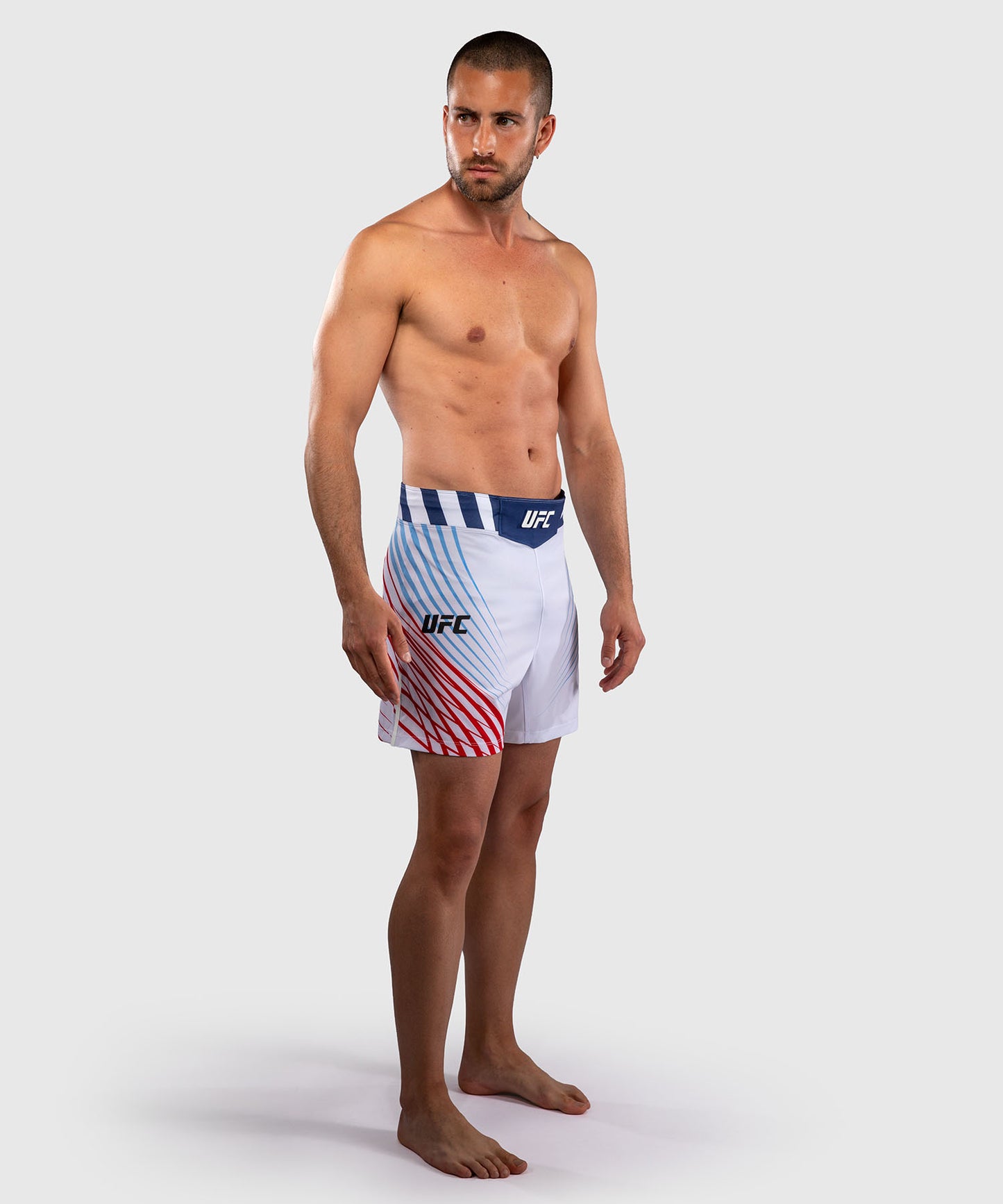Men's Official UFC Freedom 250 by Venum White Authentic Fight Night Short Fit Fight Short