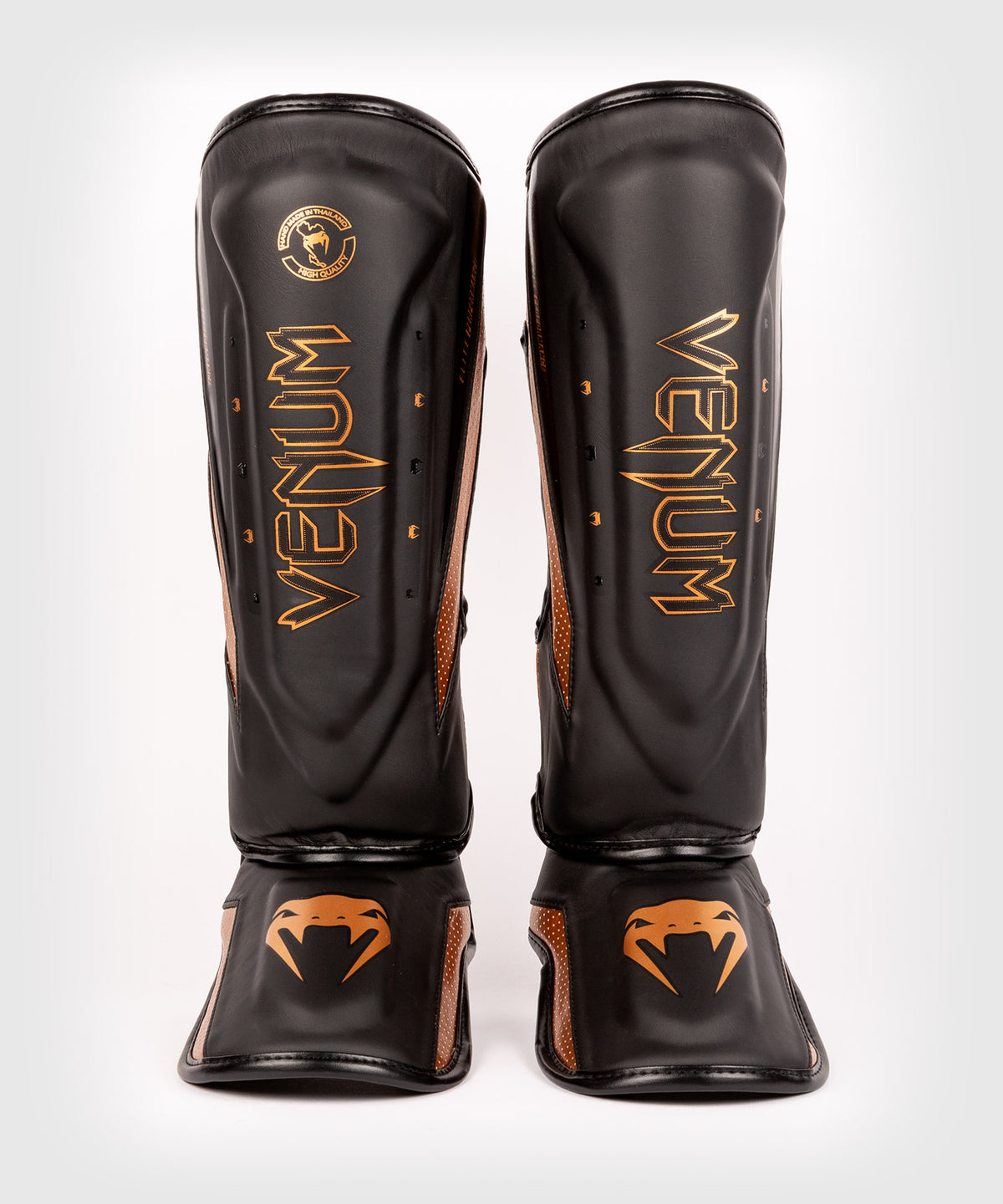 Venum Elite Evo Schienbeinschoner - Schwarz/Bronze
