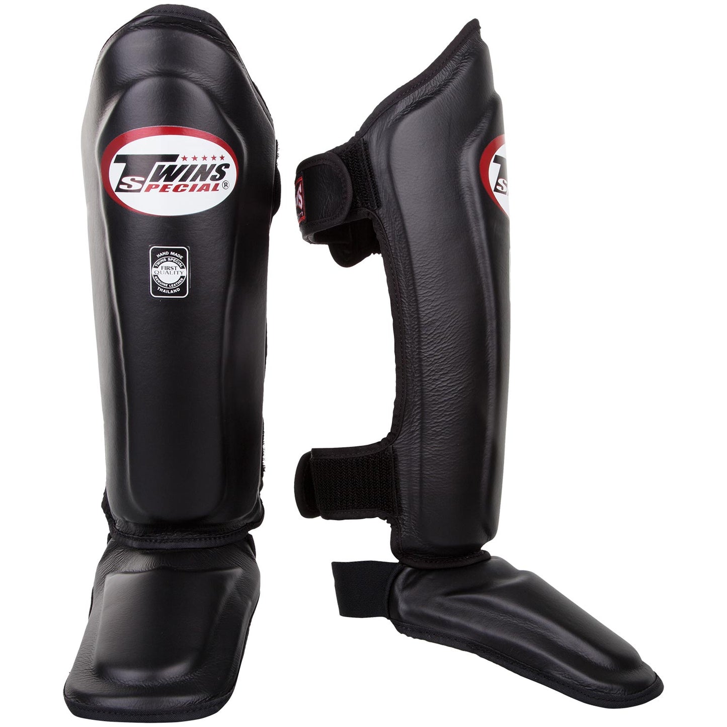 Twins Leather Shin Guards - Black
