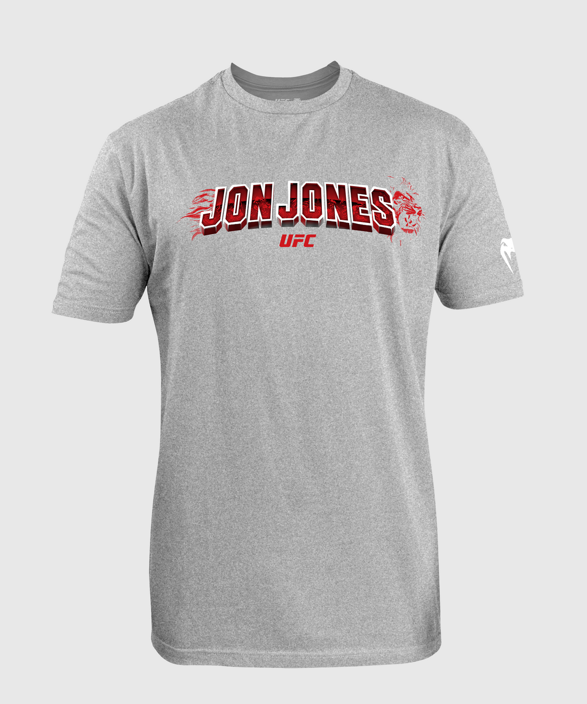 UFC Unrivaled by Venum Jon Jones Camiseta para Hombres - Gris Melange