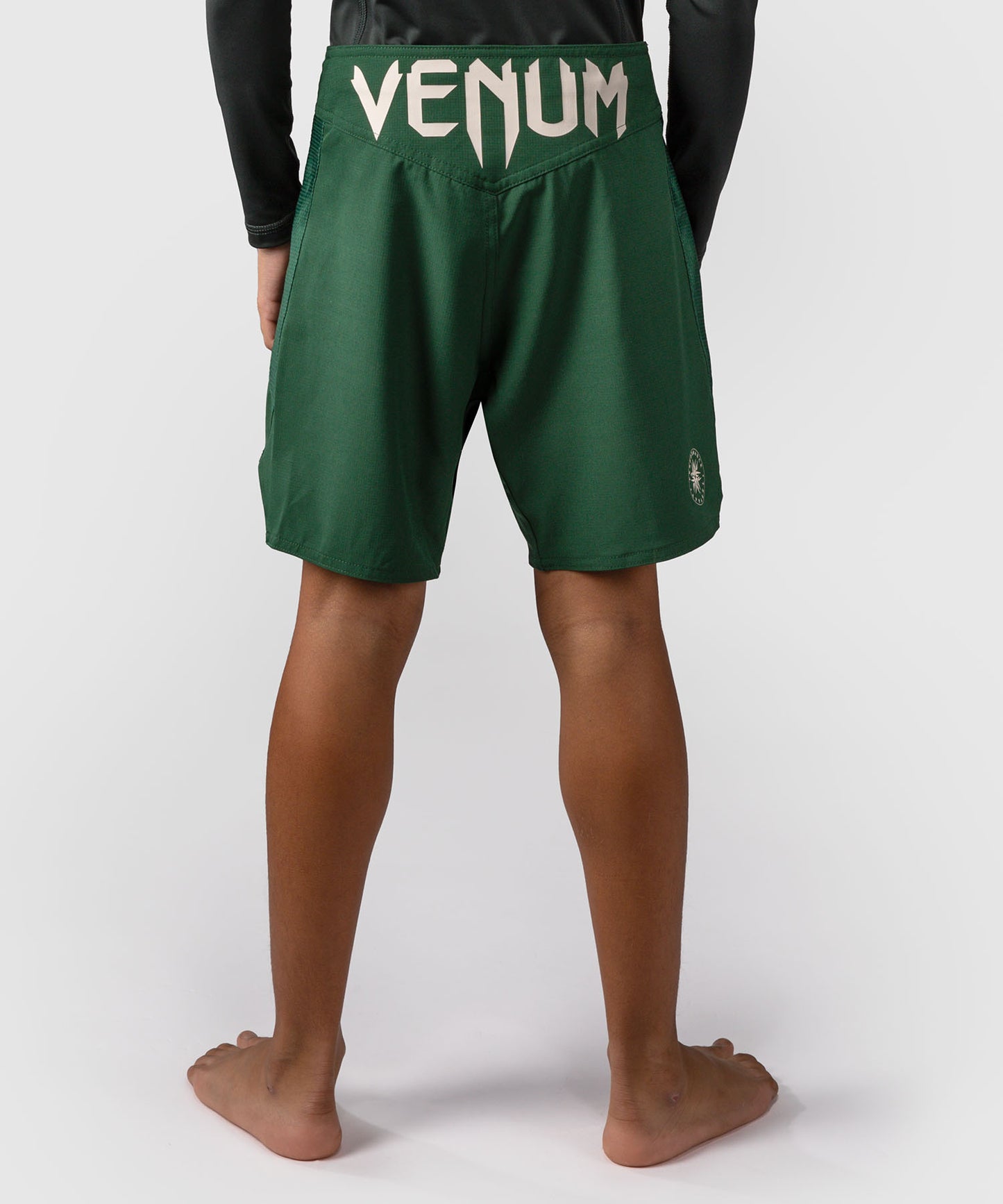 Venum Attack Kids Fightshorts - Waldgrün/Off-White