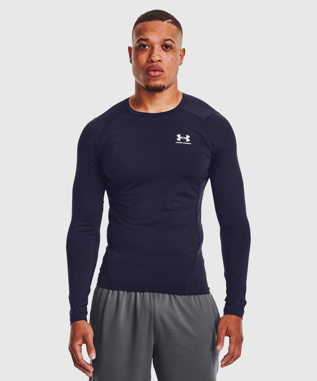 Under Armour Heatgear® T-Shirt a Maniche Lunghe – Blu Navy