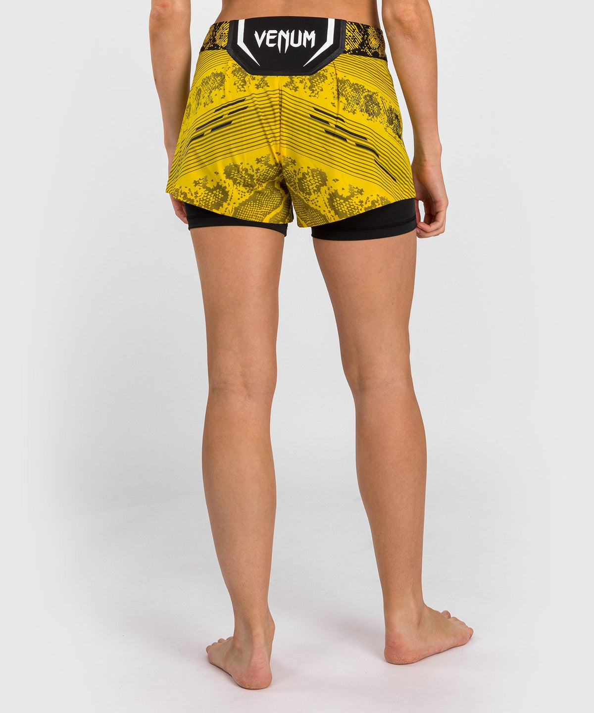 Short de Combat pour Femmes UFC Adrenaline by Venum Authentic Fight Night - Jaune