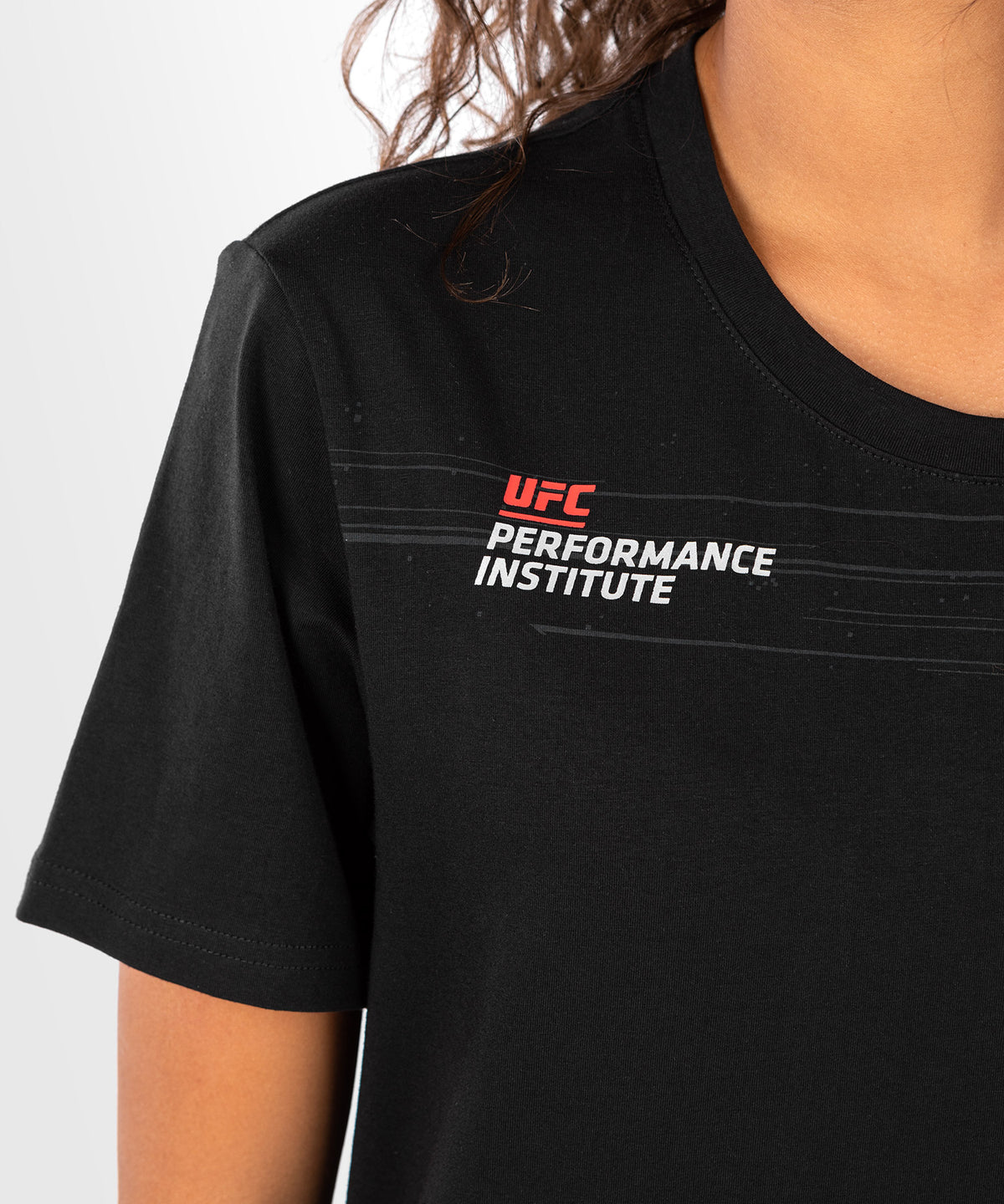 UFC Venum Performance Institute 2.0 Camiseta de mujer - Negra/Roja