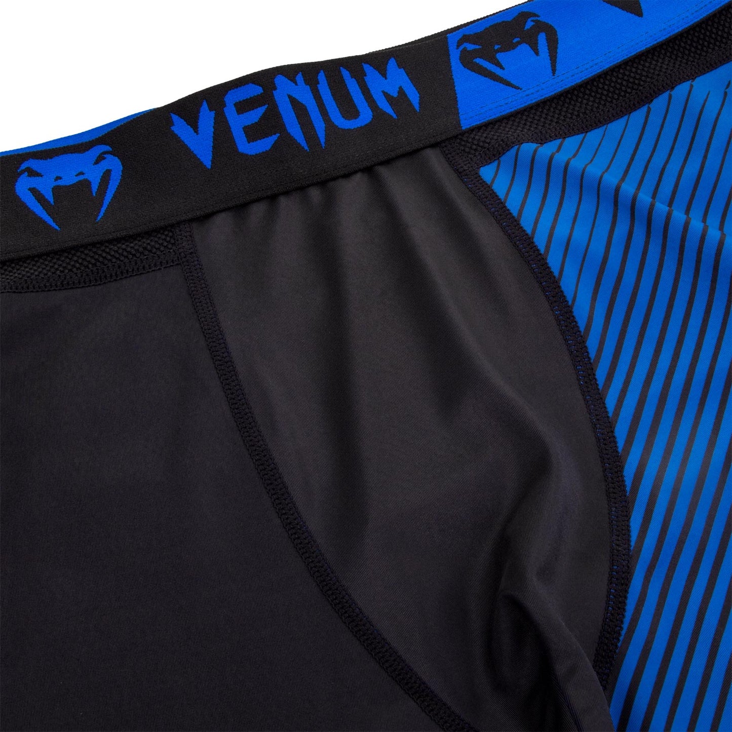 Pantalon de Compression Venum NoGi 2.0 Approuvé IBJJF - Noir/Bleu