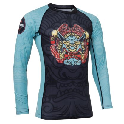 Tatami Fightwear Strike Hard Eco Kompressions-T-Shirt - Schwarz/Blau
