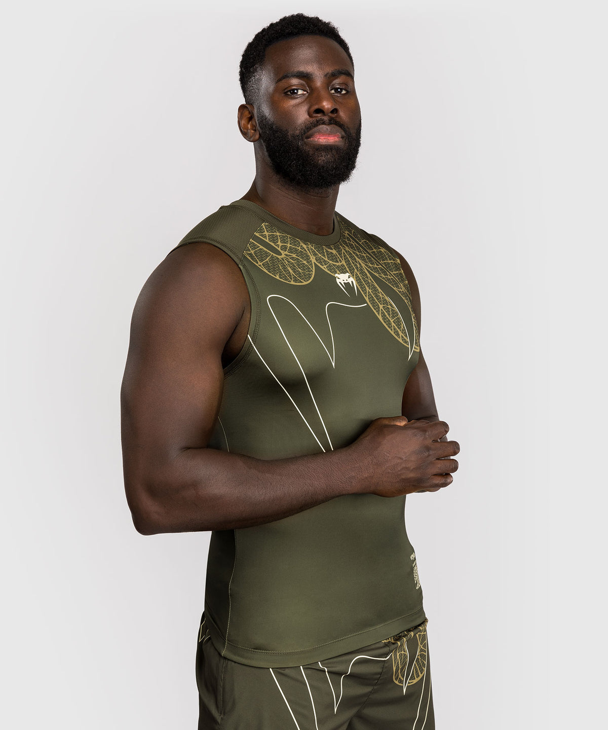 Venum Serpenti Rashguard Sin Mangas – Caqui/Bronce/Marfil