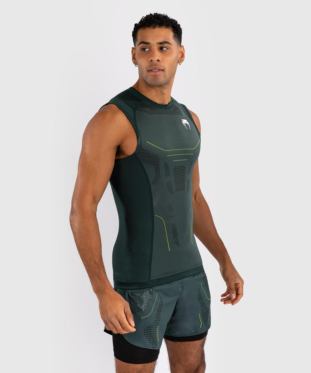 Venum Technical 3.0 Ärmelloses Rashguard - Waldgrün