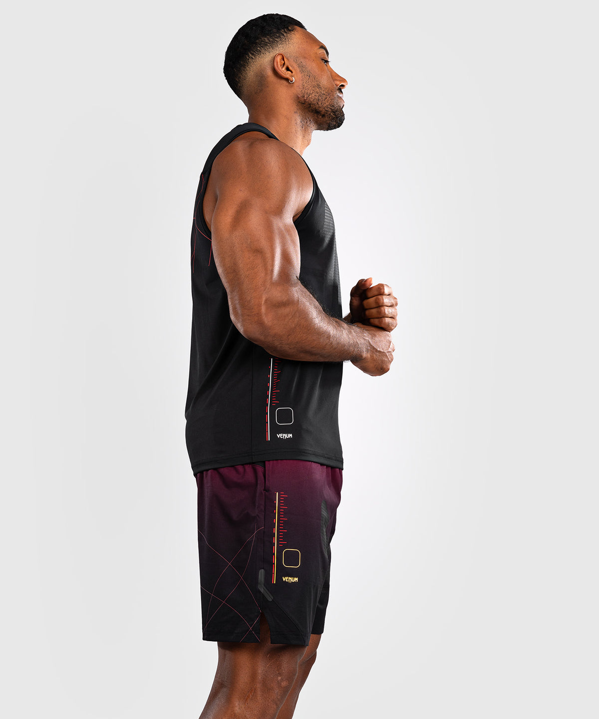 Venum Tactical XT Herren Dry Tech Tanktop - Schwarz/Feuerrot