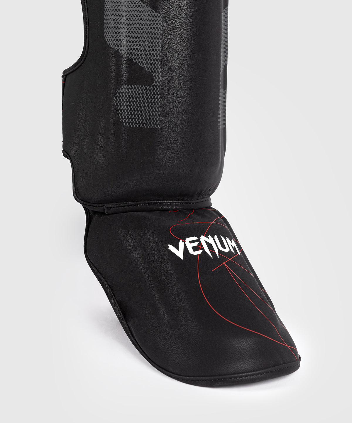 Venum Tactical XT Shinguards - Black/Fire Red